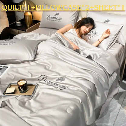 Get Ready For Summer Summer Simple Ice Silk Quilt