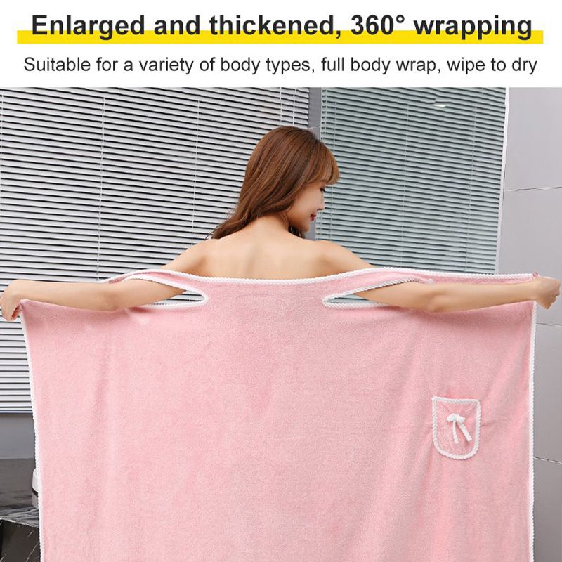 A Perfect Gift For Women Women's Solid Color Coral Fleece Bathrobe